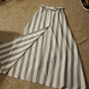 Maxi Peasant striped skirt